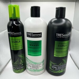 Flawless Curls and Effortless Waves Hair Care Set - Black, White, Green